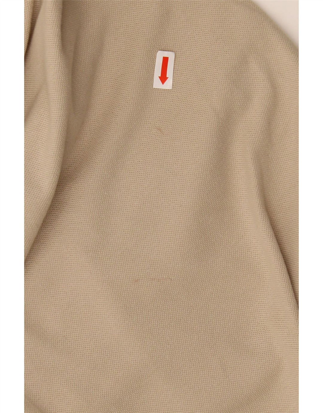 Polo KAPPA da uomo a maniche lunghe in cotone beige medio