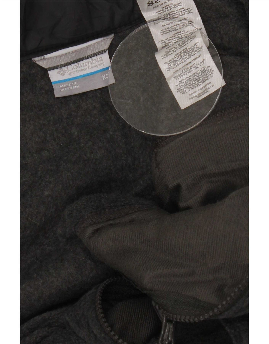 Giacca in pile da uomo Columbia UK 34 XS poliestere grigio