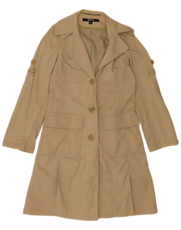 Trench oversize da donna Dkny UK 6 XS cotone marrone