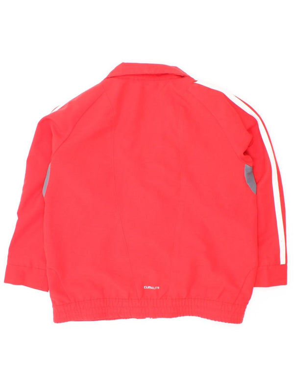 Giacca da tuta Adidas Climalite da ragazzo, 4-5 anni, colore rosso