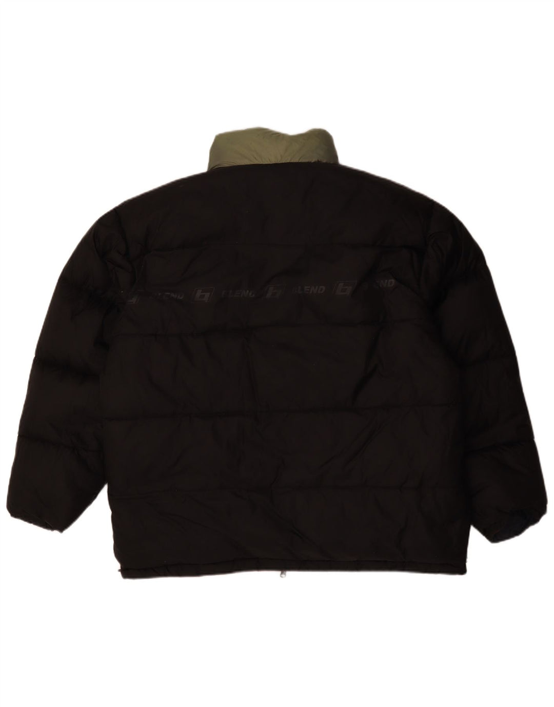 BLEND Giacca imbottita con grafica dal taglio ampio da uomo UK 40 Large Red Colourblock