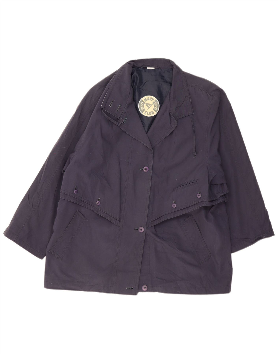 Giacca utilitaria da donna VINTAGE EU 46 XL Poliestere blu navy