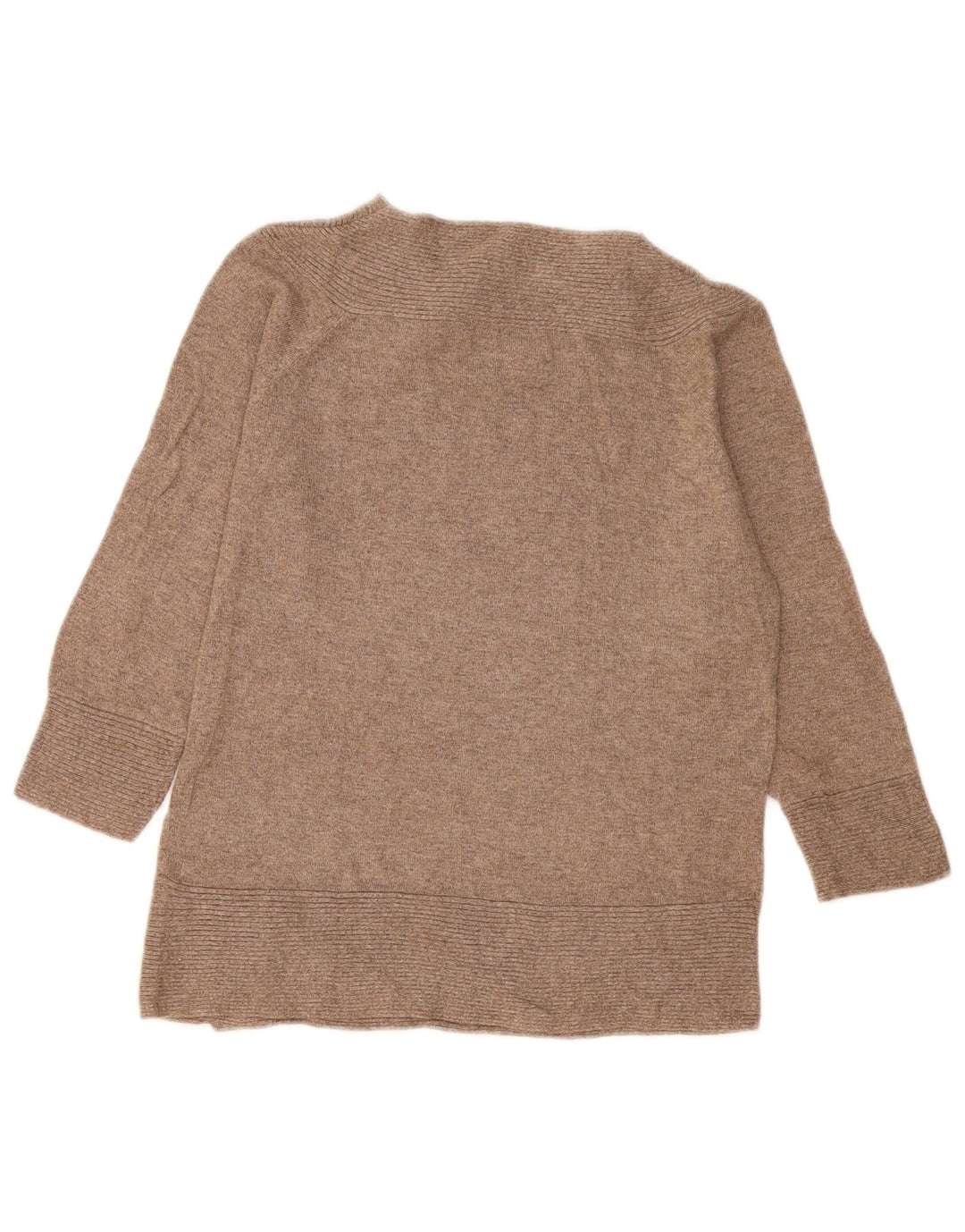 Maglione da donna Marks & Spencer con bottoni e collo UK 14 Beige medio