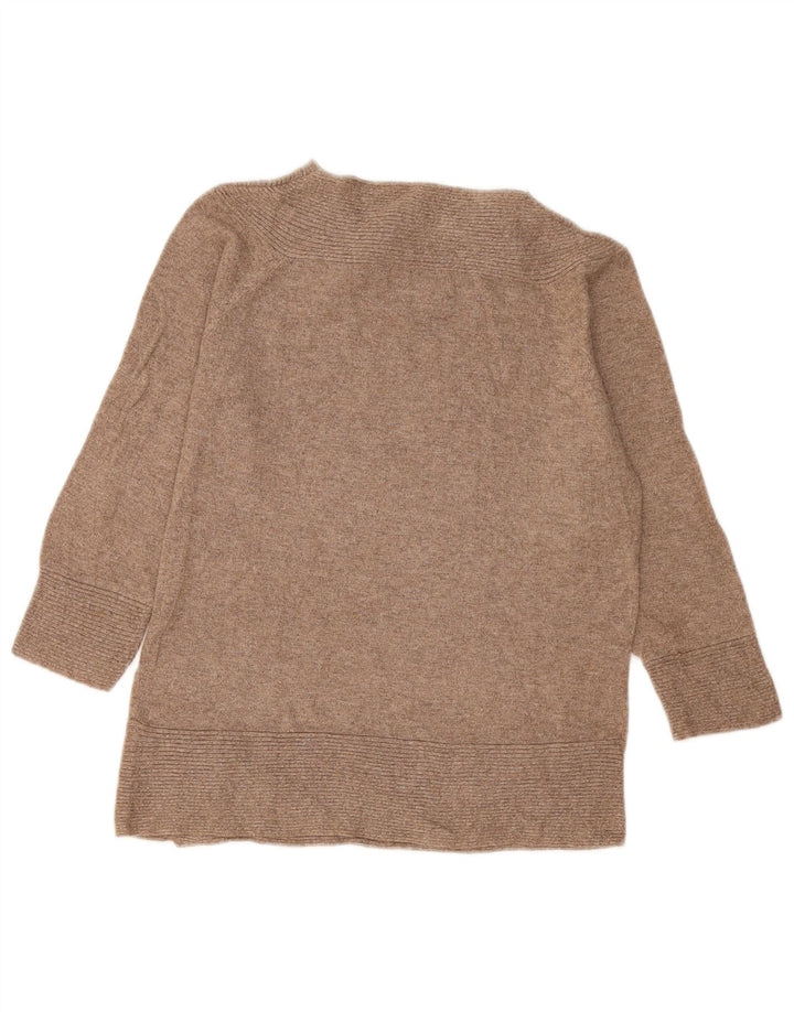 Maglione da donna Marks & Spencer con bottoni e collo UK 14 Beige medio