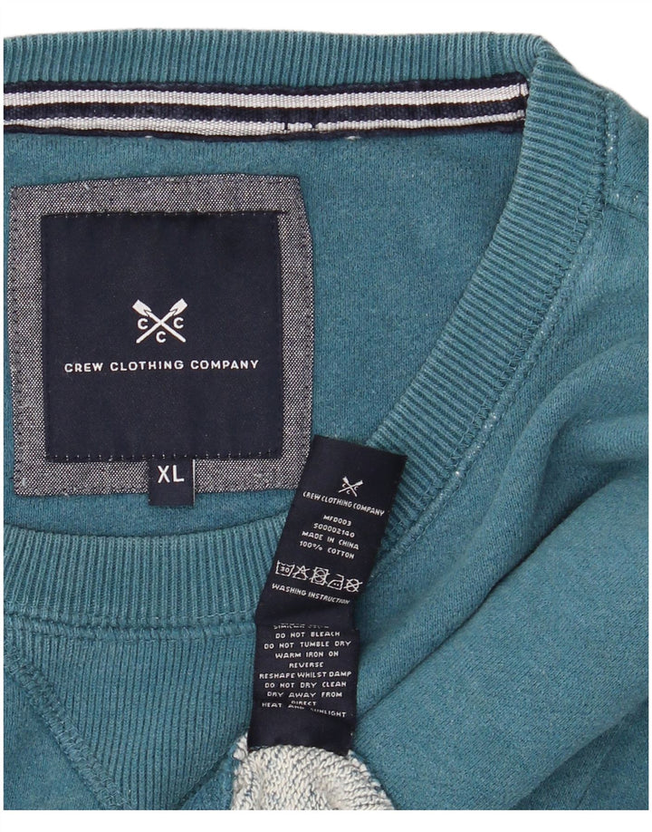 Crew Clothing Felpa da uomo Maglione XL Cotone blu
