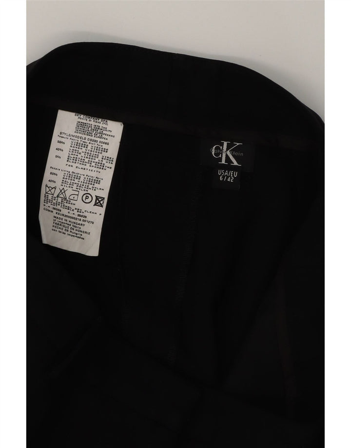CALVIN KLEIN Womens Straight Suit Trousers US 6 Medium W30 L34 Black Vintage Calvin Klein and Second-Hand Calvin Klein from Messina Hembry 