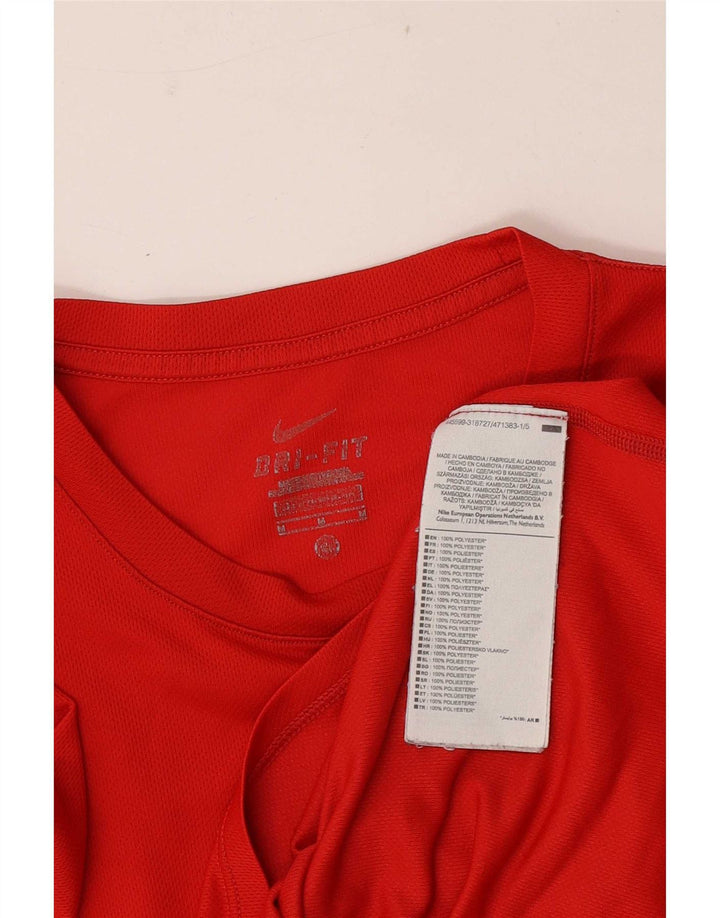 T-shirt grafica da uomo Nike Top in poliestere rosso medio