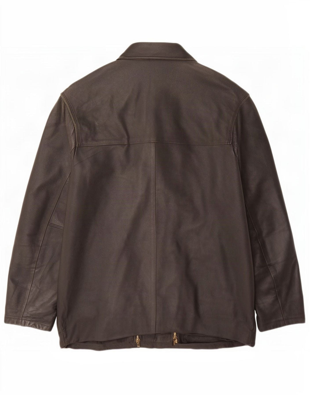 Giacca in pelle vintage da uomo UK 40 grande nera