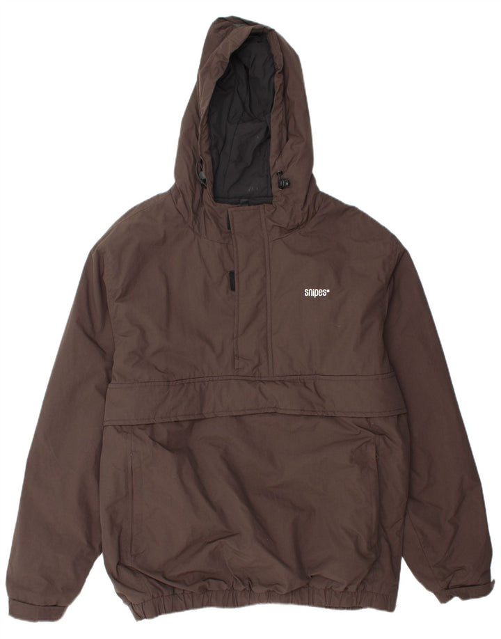 SNIPES Giacca anorak da uomo con cappuccio UK 42 XL Marrone Poliammide
