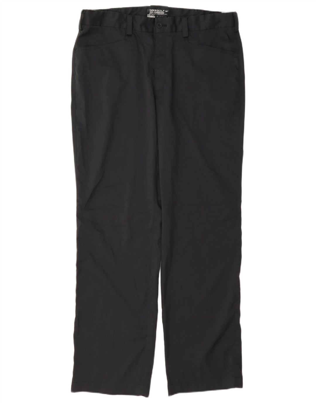 Pantaloni casual dritti da golf Nike da uomo W34 L31 poliestere blu navy