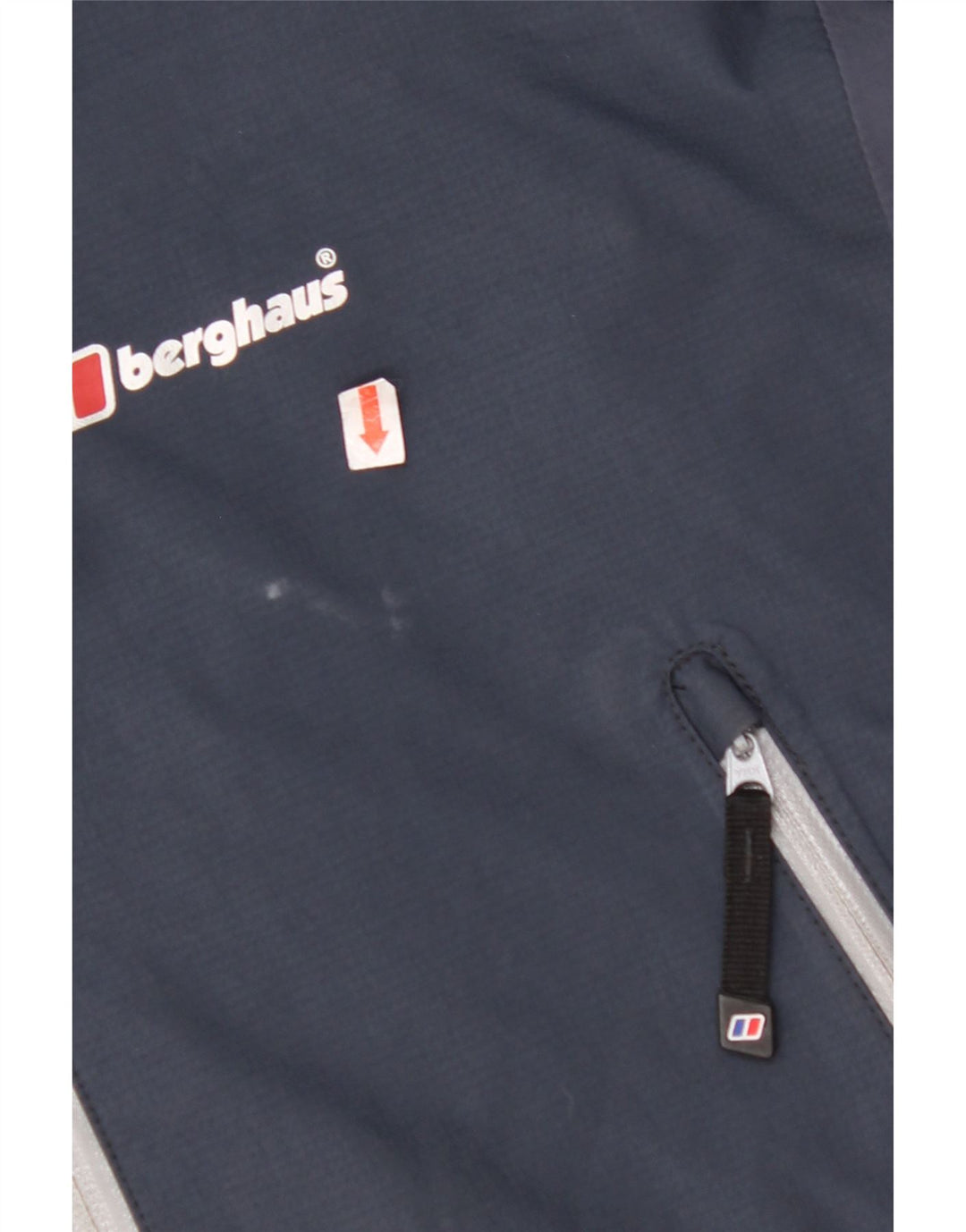 Giacca antipioggia da uomo BERGHAUS con cappuccio UK 38 nylon blu navy medio