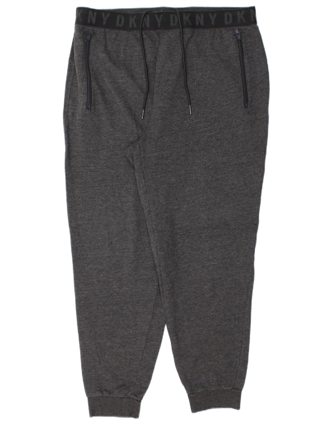 DKNY Mens Tracksuit Trousers Joggers XL Grey Cotton