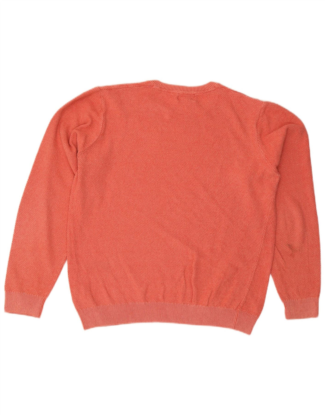 Maglione maglione girocollo da uomo Marks & Spencer in cotone arancione medio