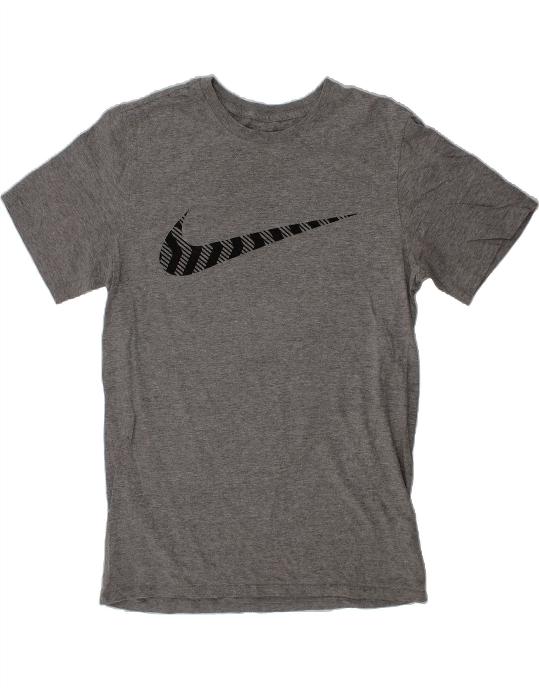 NIKE Mens Athletic Cut Graphic T-Shirt Top Small Grey Vintage Nike and Second-Hand Nike from Messina Hembry 