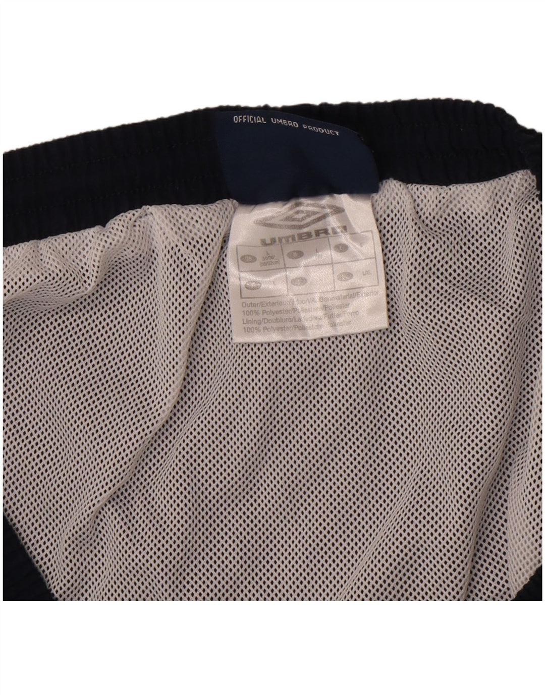 Pantaloncini da bagno da uomo Umbro grandi in poliestere blu navy