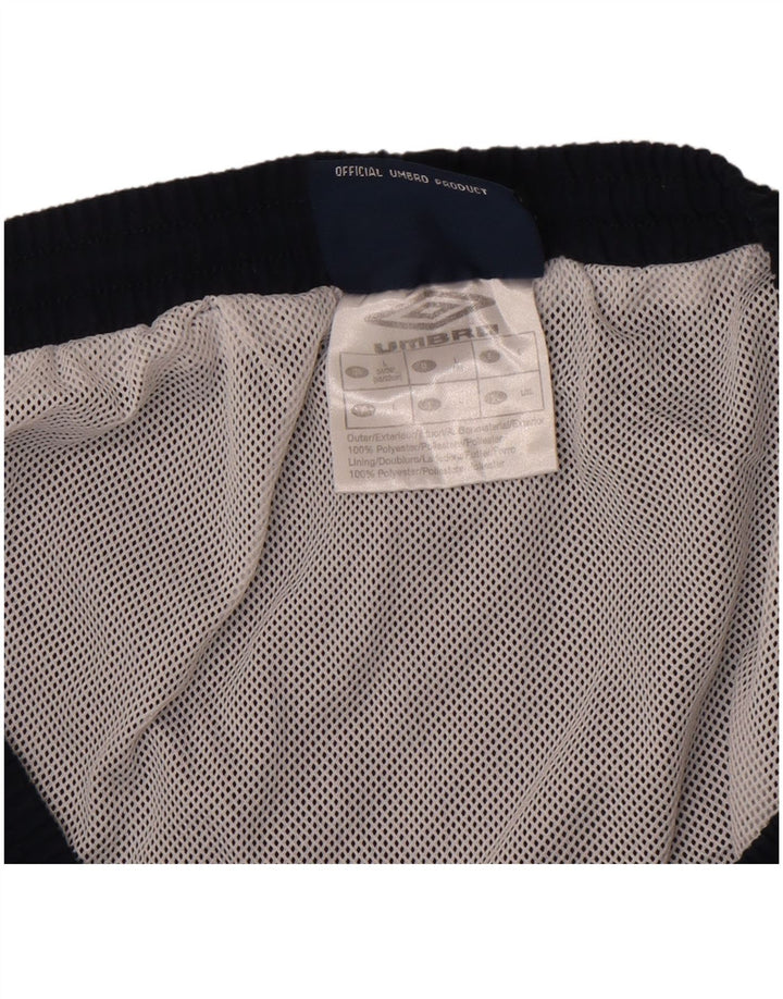 Pantaloncini da bagno da uomo Umbro grandi in poliestere blu navy