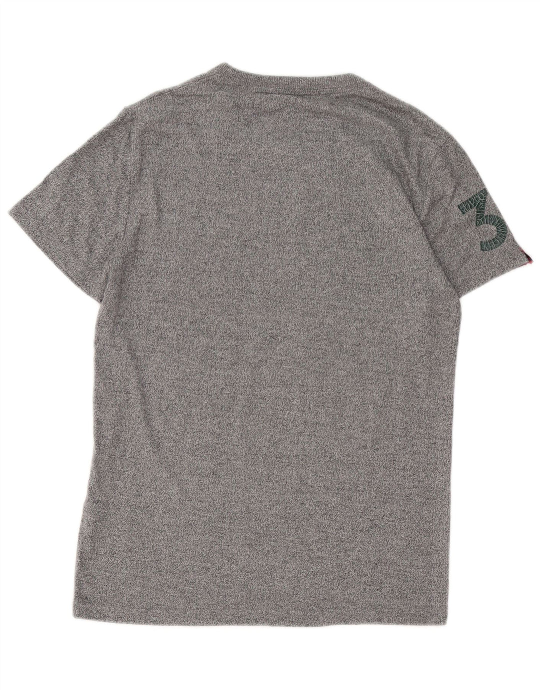 T-shirt grafica da uomo Superdry Top in cotone grigio medio