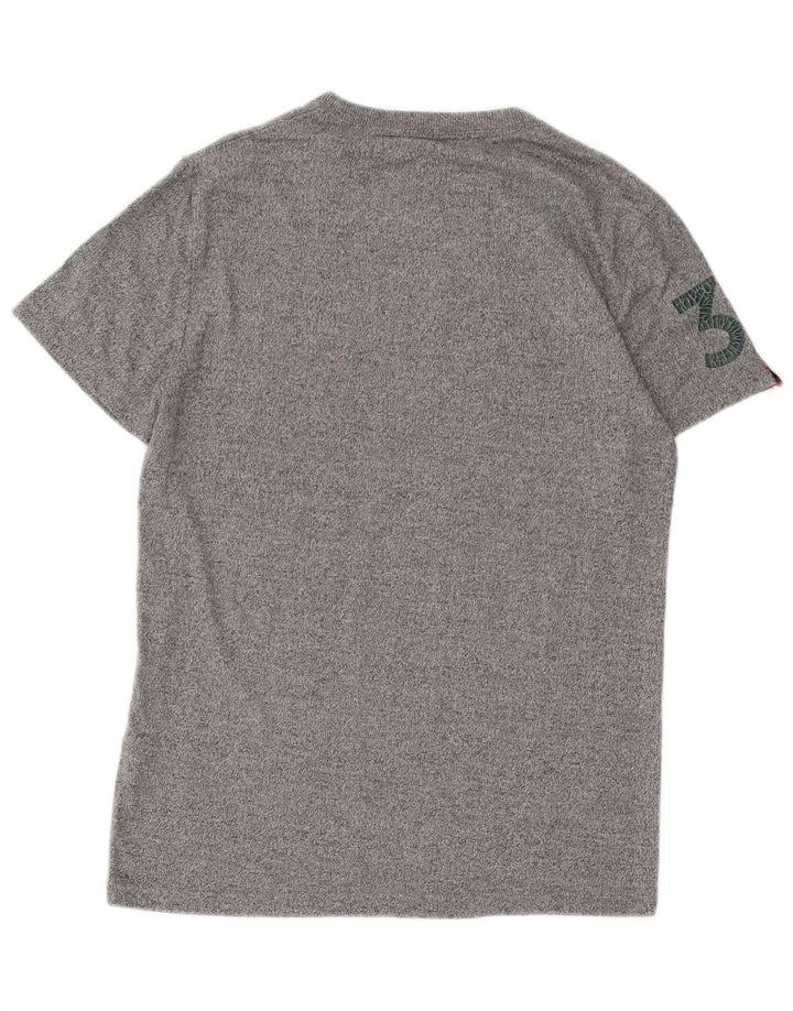 T-shirt grafica da uomo Superdry Top in cotone grigio medio