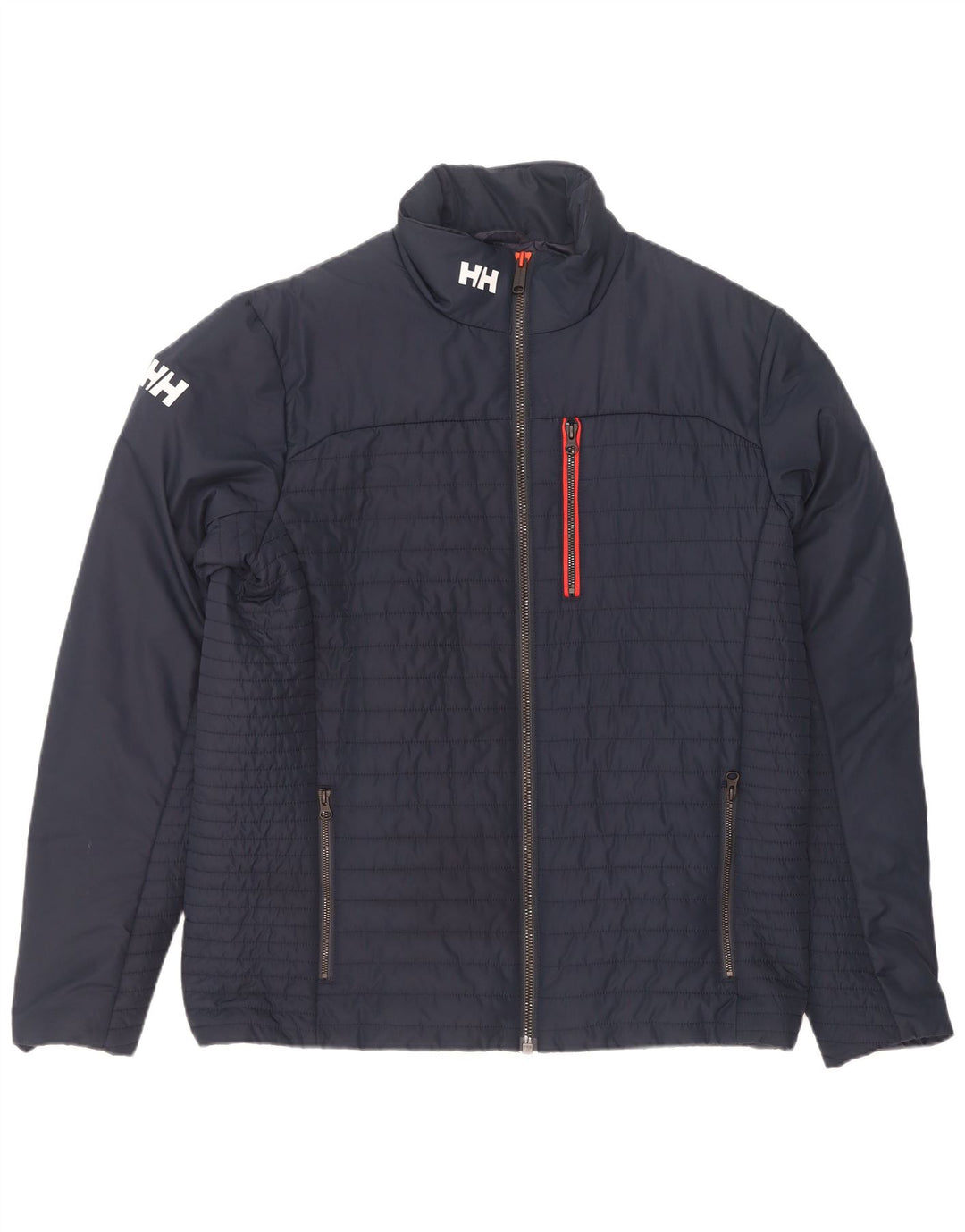 Giacca imbottita grafica da uomo Helly Hansen UK 42 XL poliestere blu navy