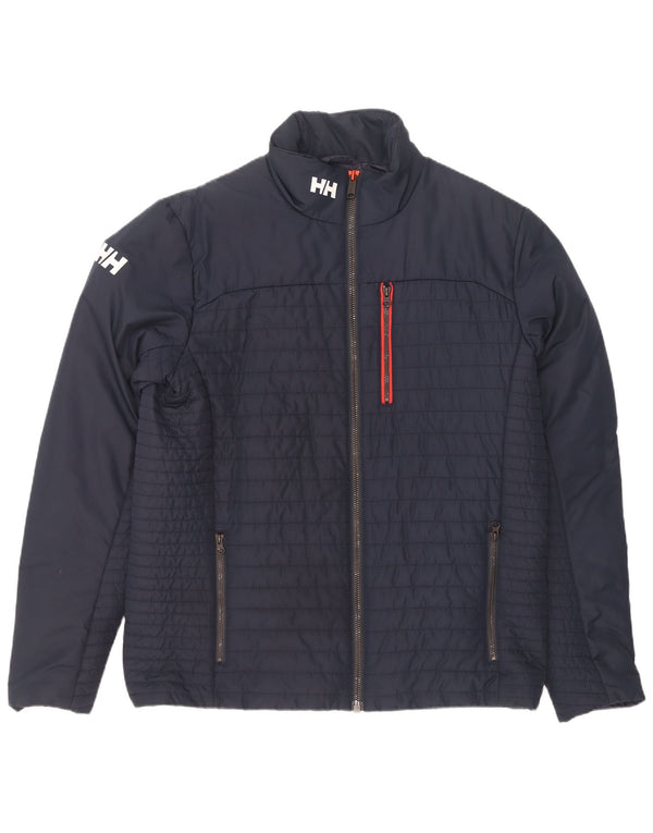 Giacca imbottita grafica da uomo Helly Hansen UK 42 XL poliestere blu navy