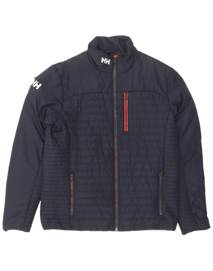Giacca imbottita grafica da uomo Helly Hansen UK 42 XL poliestere blu navy