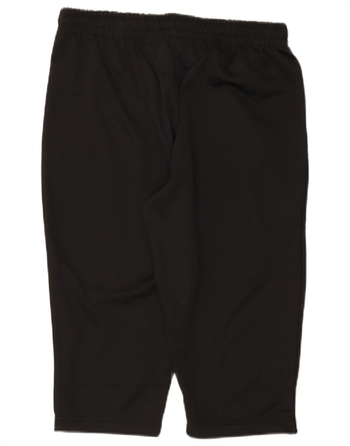Pantaloncini sportivi Bermuda da uomo Kappa medio nero in poliestere