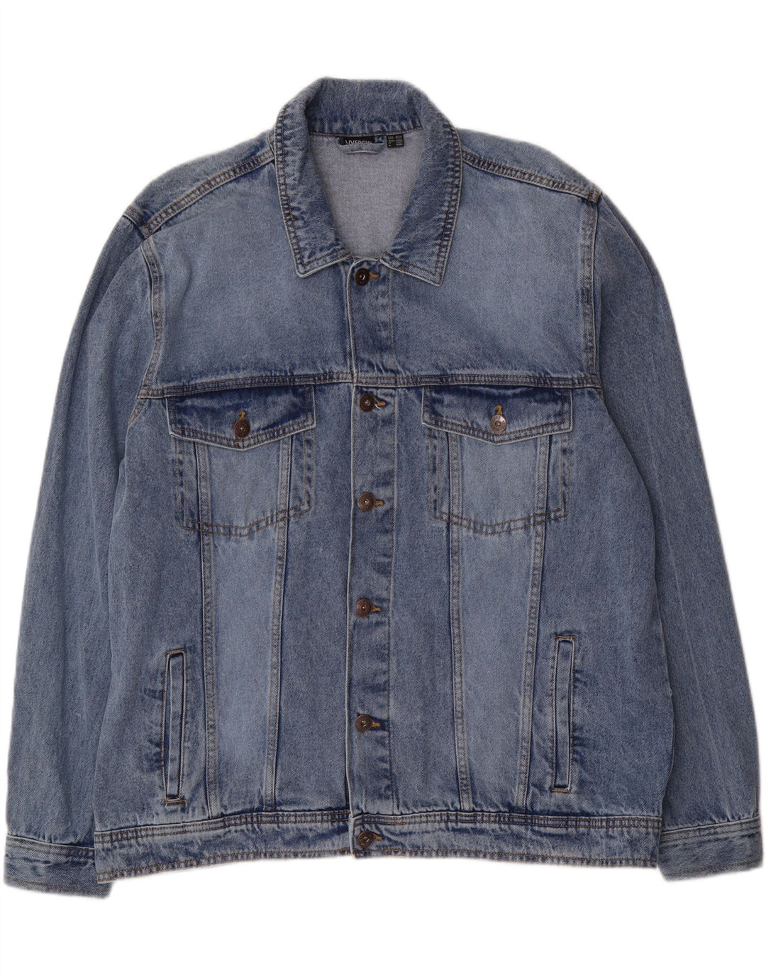Giacca di jeans da uomo LIVERGY UK 46 3XL Cotone blu