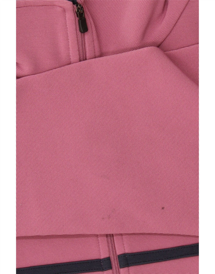 Giacca da tuta da donna Kappa UK 10 Small Rosa Poliestere color block