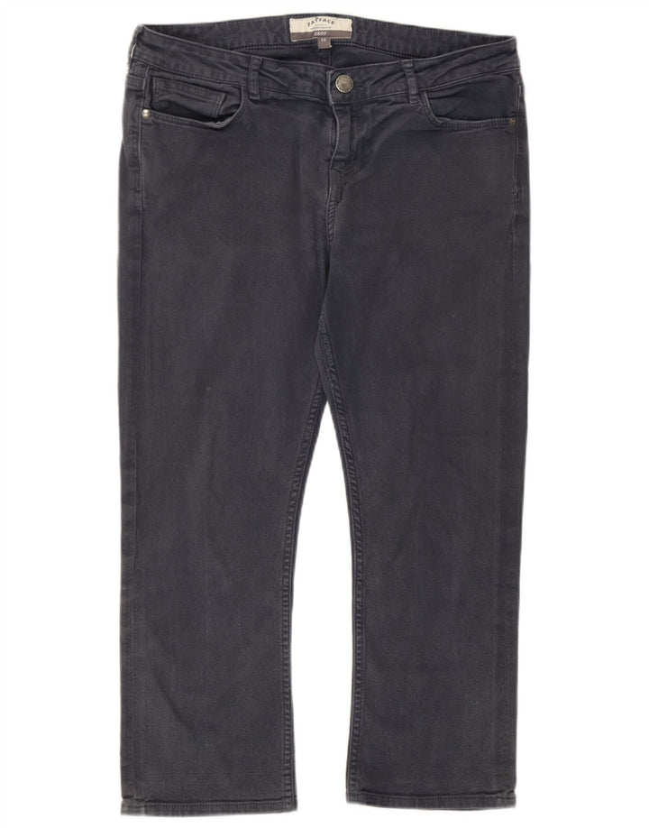 Jeans corti da donna Fat Face UK 12 Medio W32 L22 Cotone grigio