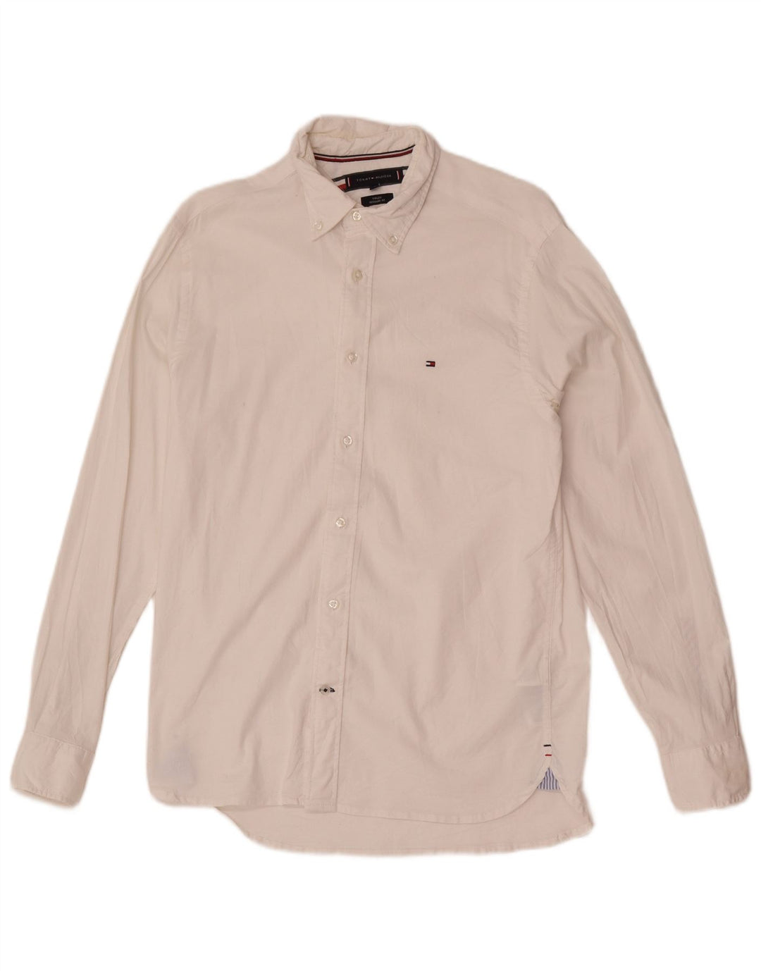 Camicia da uomo Regular Fit Tommy Hilfiger Small in cotone bianco
