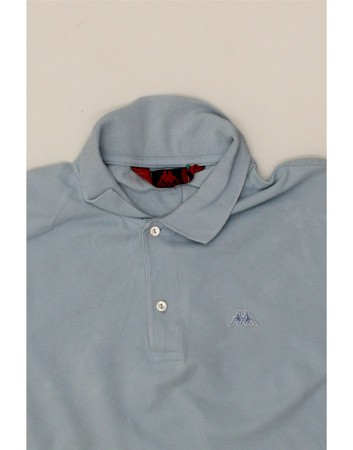 KAPPA Mens Polo Shirt 2XL Blue Cotton Vintage Kappa and Second-Hand Kappa from Messina Hembry 