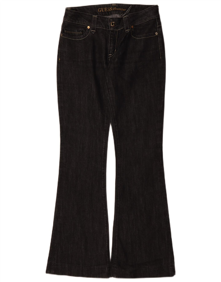 Jeans svasati da donna Guess W29 L32 cotone nero
