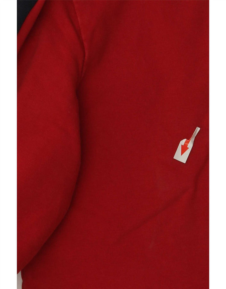 Guess Giacca da tuta grafica da donna UK 16 Large Rosso Colorblock