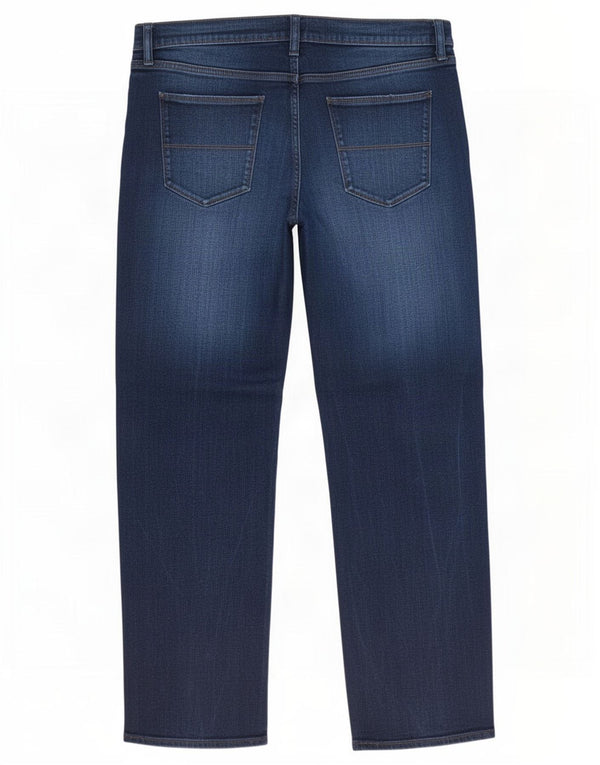 Jeans dritti da uomo Marks & Spencer W40 L28 cotone blu navy