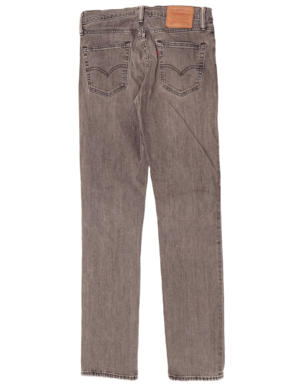 Levi's Uomo 511 Slim Jeans W31 L34 Cotone Grigio