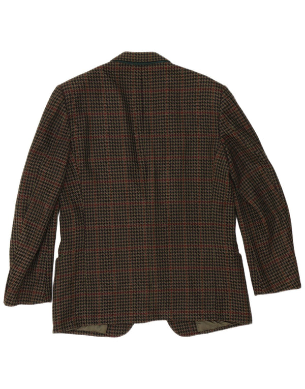 Giacca blazer da uomo a 2 bottoni Valentino UK 38 pied de poule marrone medio