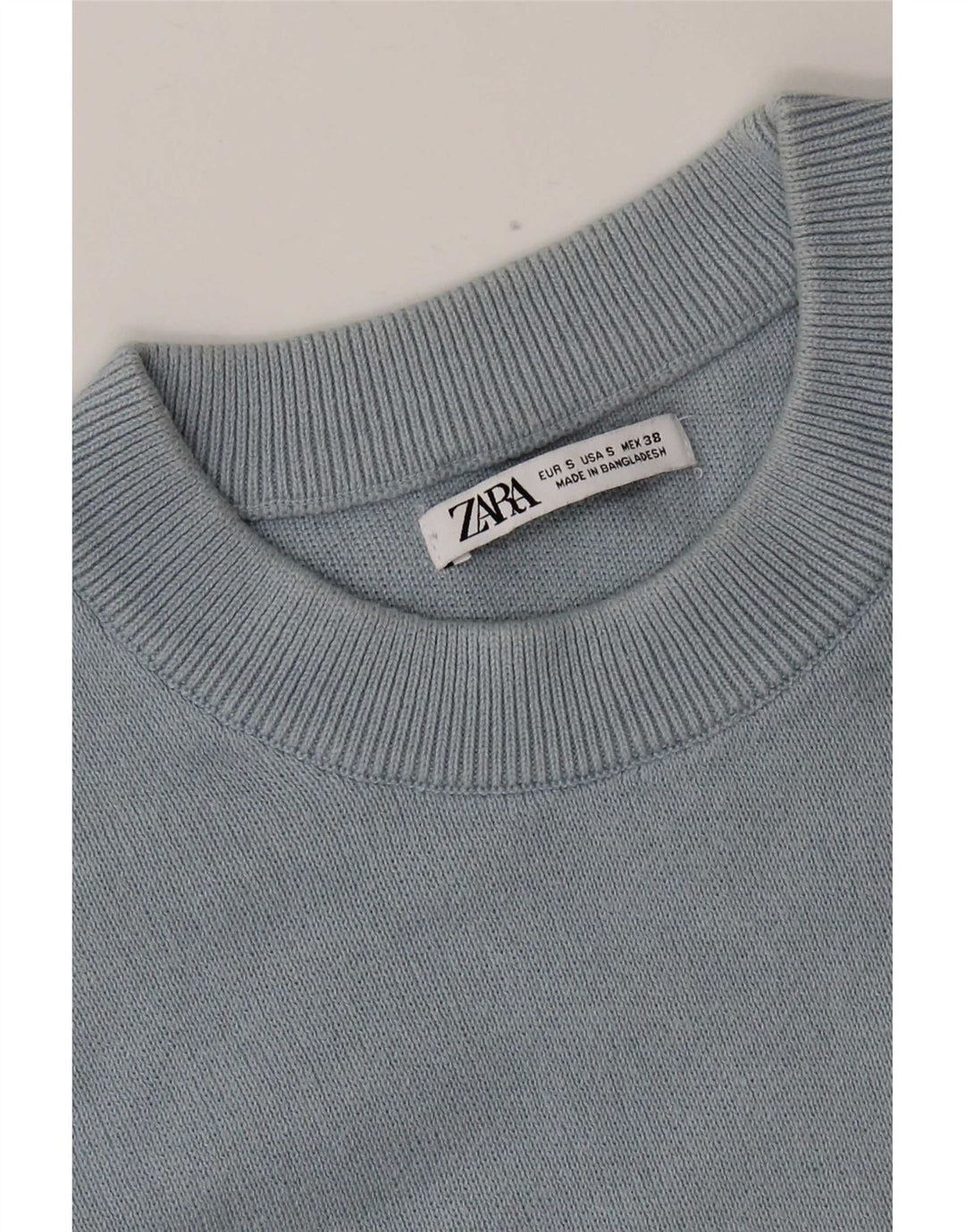 Maglione maglione girocollo da uomo Zara piccolo blu