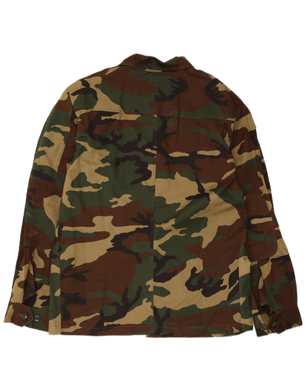 Giacca militare vintage da uomo EU 54 2XL Verde militare mimetico