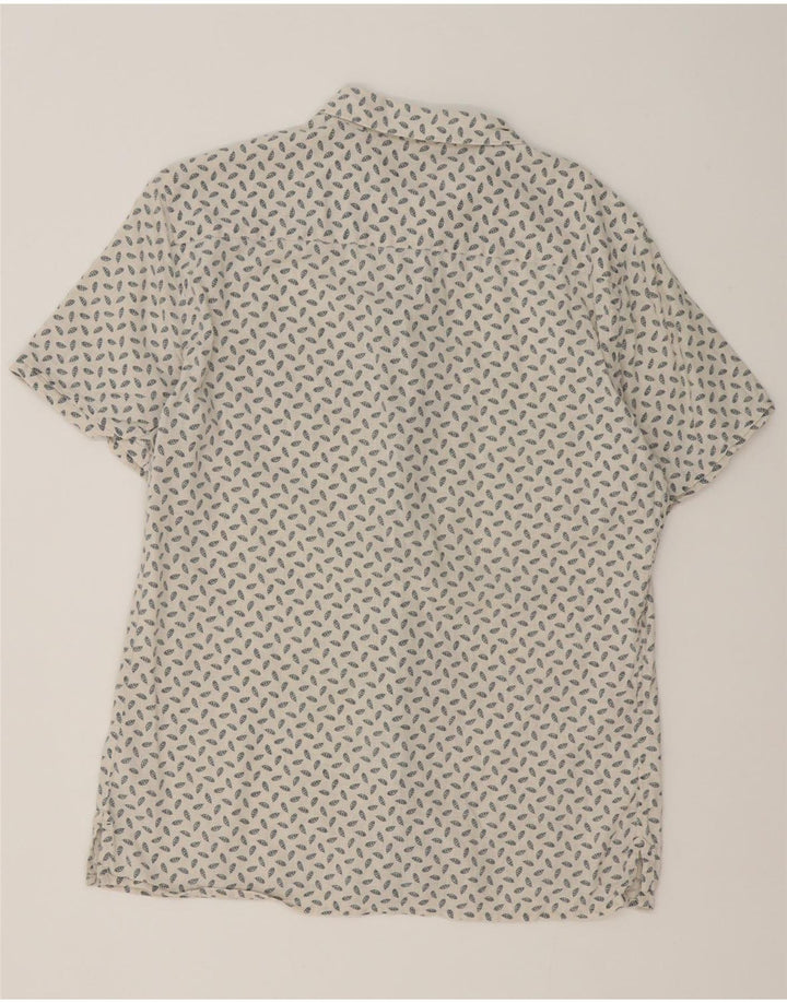 Camicia a maniche corte da uomo All Saints Medium Off White Spotted