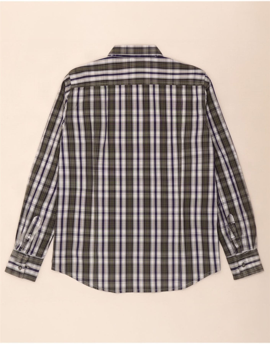 Camicia Kappa Uomo A Quadri Grandi Verdi In Cotone