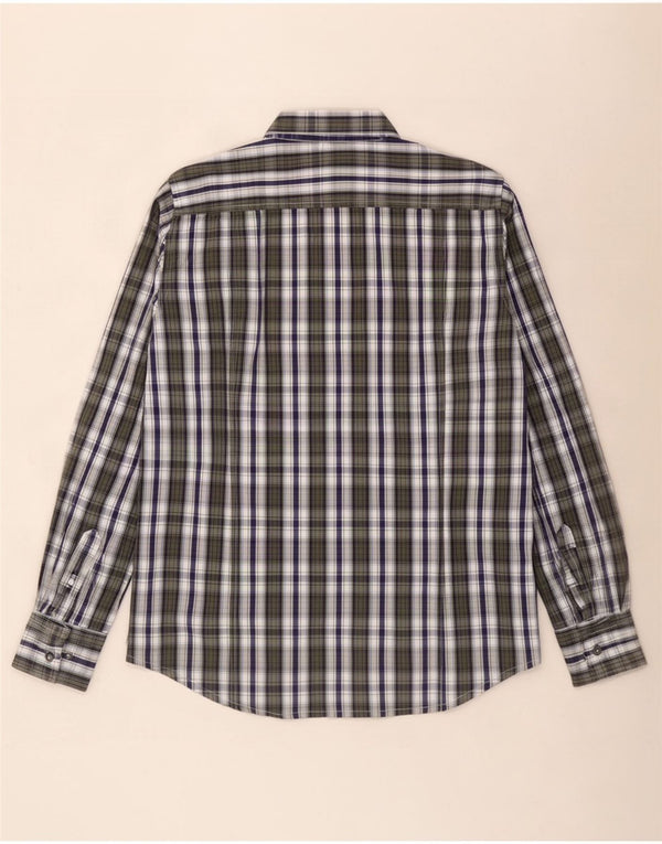 Camicia Kappa Uomo A Quadri Grandi Verdi In Cotone
