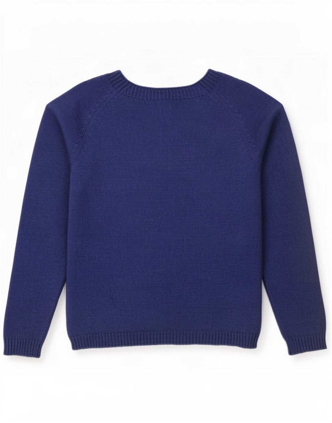 Massimo Dutti Maglione da donna con scollo a barchetta UK 14 Lana medio blu navy