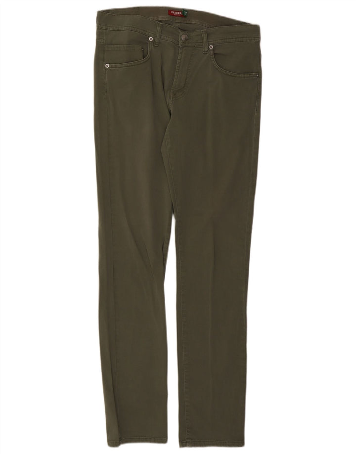 CARRERA Womens Slim Jeans EU 42 Large W32 L32 Green Cotton