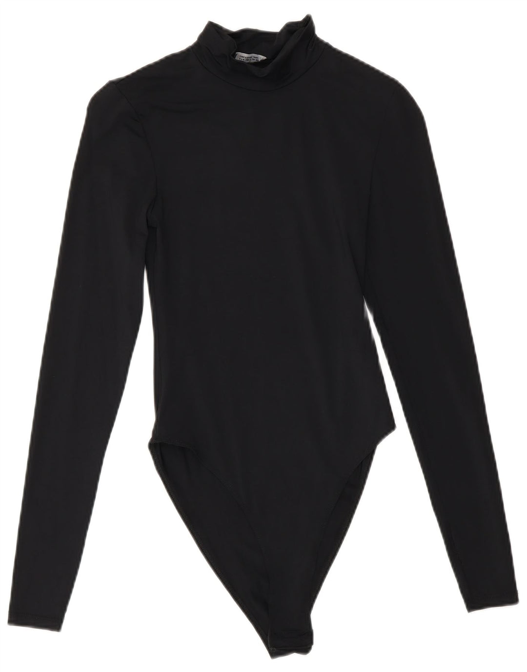 Body a maniche lunghe da donna Zara UK 8 Small Nero in poliammide