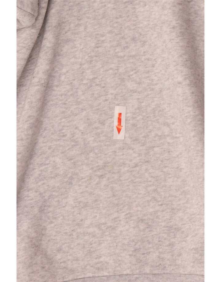 Felpa oversize da donna Adidas UK 14 grande cotone grigio