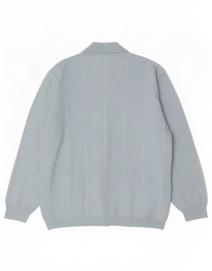 Maglione cardigan da uomo Rodes, acrilico a quadri grandi blu