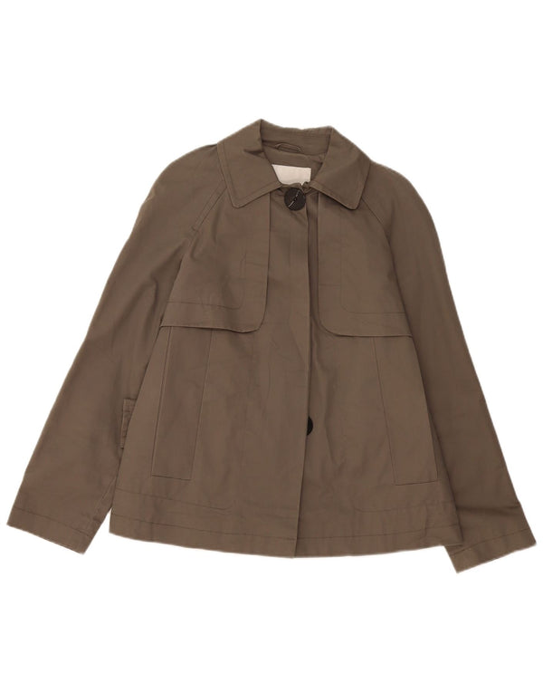 Trench corto da donna Zara UK 6 XS cotone grigio