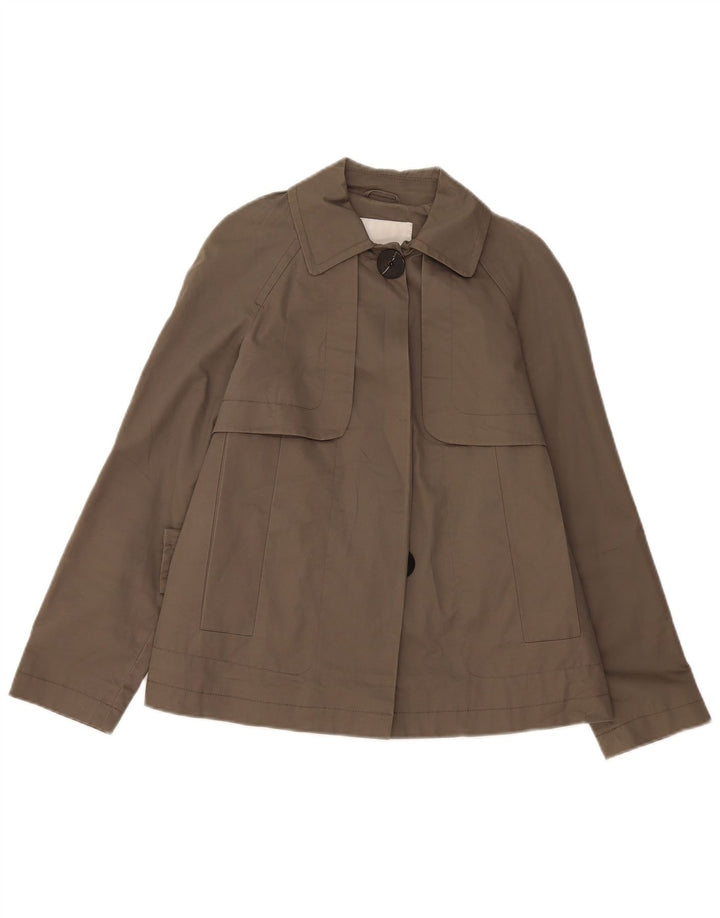 Trench corto da donna Zara UK 6 XS cotone grigio