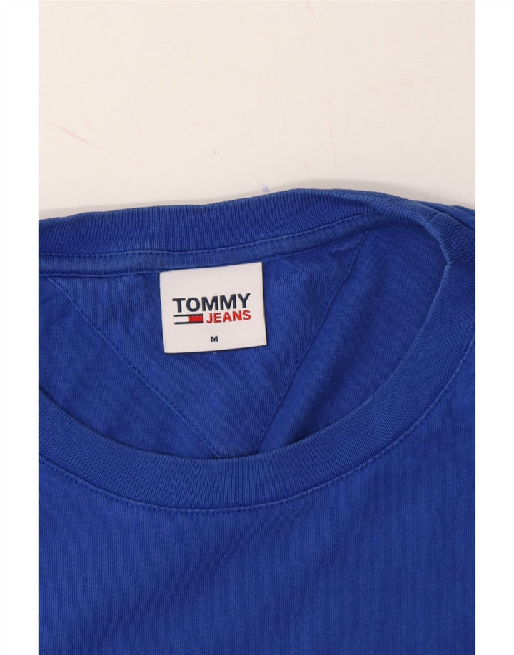 TOMMY HILFIGER Mens T-Shirt Top Medium Blue Cotton Vintage Tommy Hilfiger and Second-Hand Tommy Hilfiger from Messina Hembry 