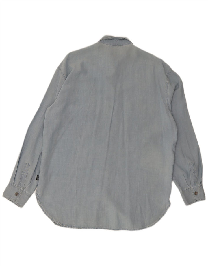 Camicia Donna Krizia Jeans IT 42 Blu Medio